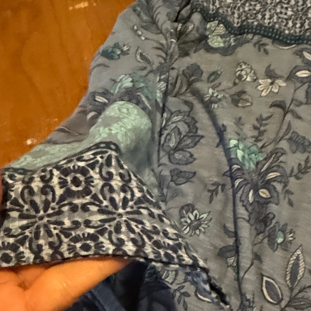 Coldwater Creek Blue and Green Floral Top - Picture 16 of 16